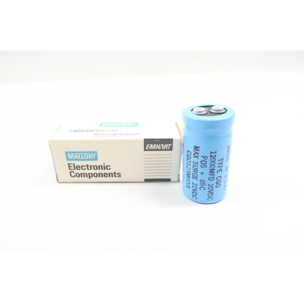 Mallory 12000Mf 20V-Dc Capacitor CG0123M020L